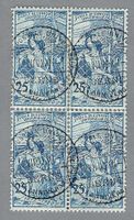 UPU 1900,  25 RP. 79Bx4 ETS-0 UPU 2.VII., R! SBK ca. 800.-