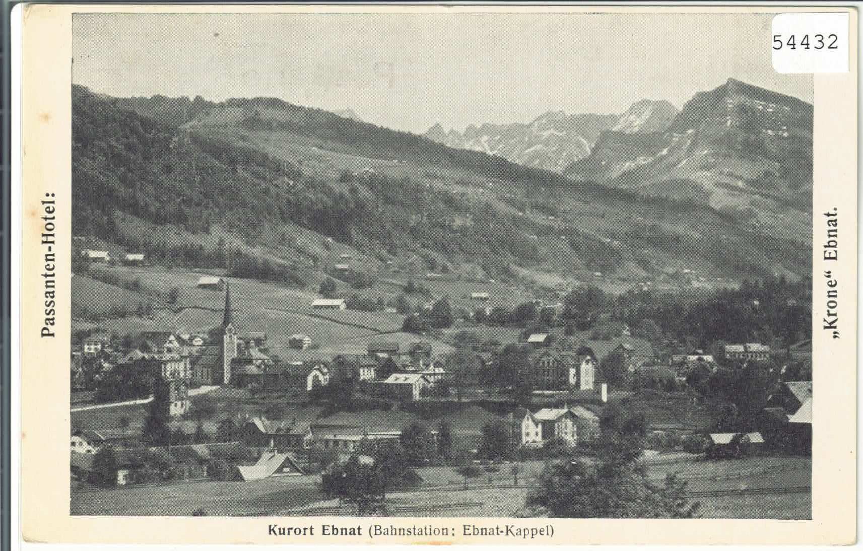 Cartoline postali: Kurort Ebnat - Hotel Krone – Usato da Ettingen venduto da Kartenplanet