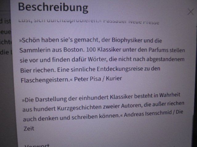 Libri: Das kleine Buch der grossen Parfums – Nuovo (secondo la descrizione) da Hinwil venduto da Glasperlen 6