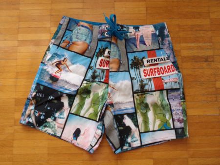 Herren Badehose blau SURFBORDS  Gr. Ca S-M