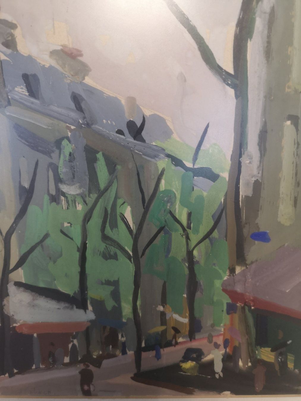 Dipinti: GOUACHE SIGNÉE SCHONBACH – Usato da Genève venduto da Qanil77 1