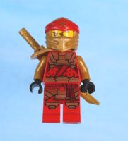 LEGO Minifigur Kai (Golden Ninja) - Crystalized