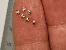 2mm 100 Stück Silber 925 Kugeln Quetsch Perlen basteln Kette