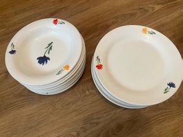 Geschirr (Essteller + Suppenteller) GRATIS