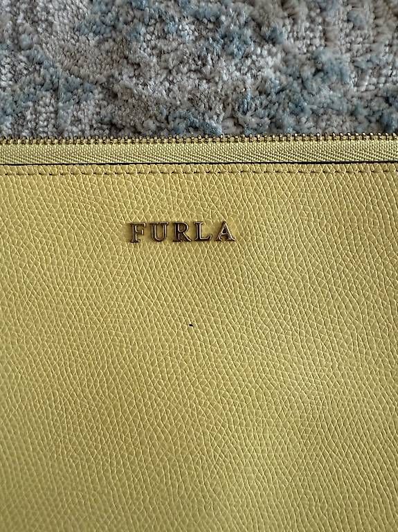 Furla Taschen für Damen: Furla Leder Clutch Gelb  Original – Gebraucht aus Lausen von nat_hbt6 1