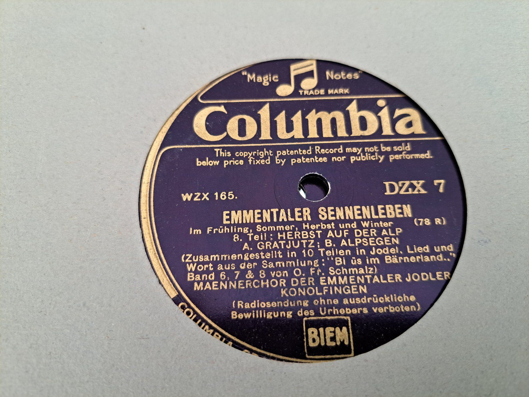 Dischi in vinile: Emmentaler Sennenleben, Teil 1-8, 4 Schellack-Platten – Usato da Zürich venduto da ad_leones 8