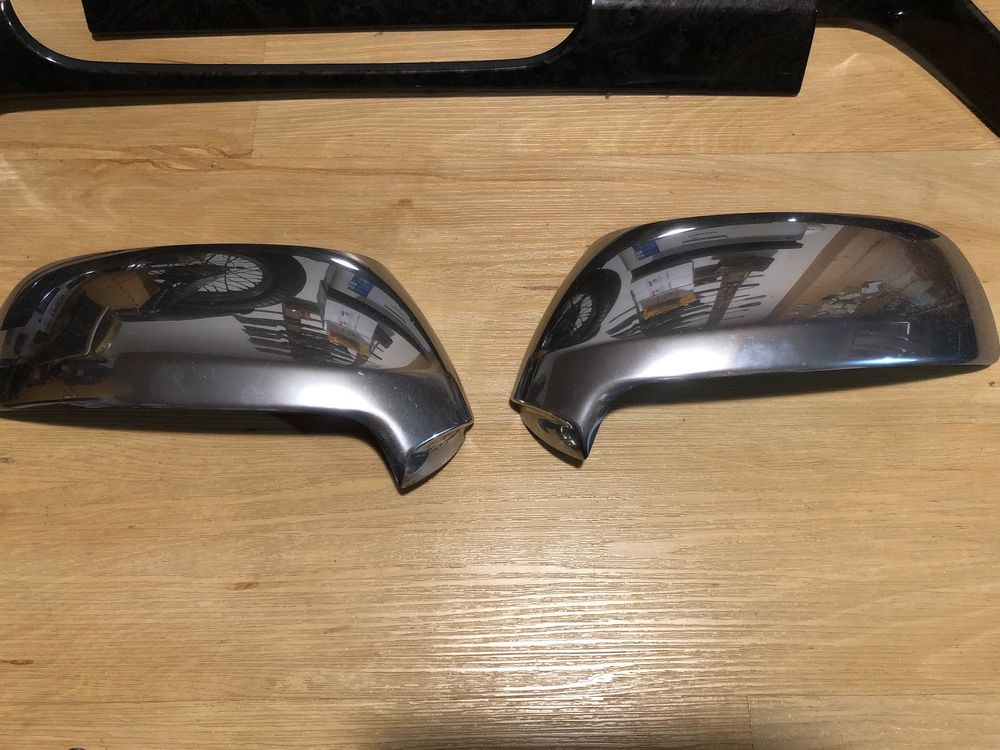 Für Ford Fiesta MK7 2008-2017 Spiegelabdeckung Glänzend Schwarz Rechts Links