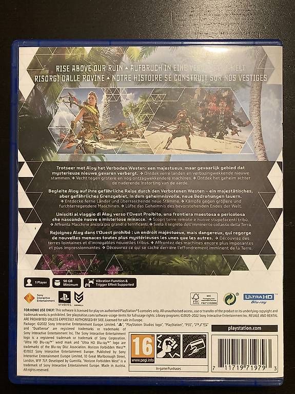 Giochi: Horizon II Forbidden West PS5 – Usato da Vufflens-la-Ville venduto da Dalvilu 1