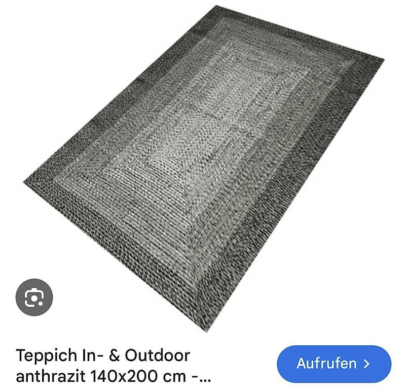 Tappeti: Solevito Teppich indoor / outdoor grau  – Usato da Rotkreuz venduto da Manfi11