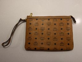 Original MCM Pouch / Clutch Visetos Cognac 