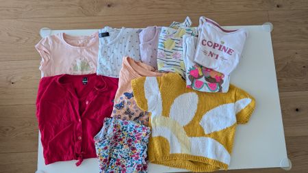 Set 10 T-Shirts Mädchen (Gr. 110–116) 