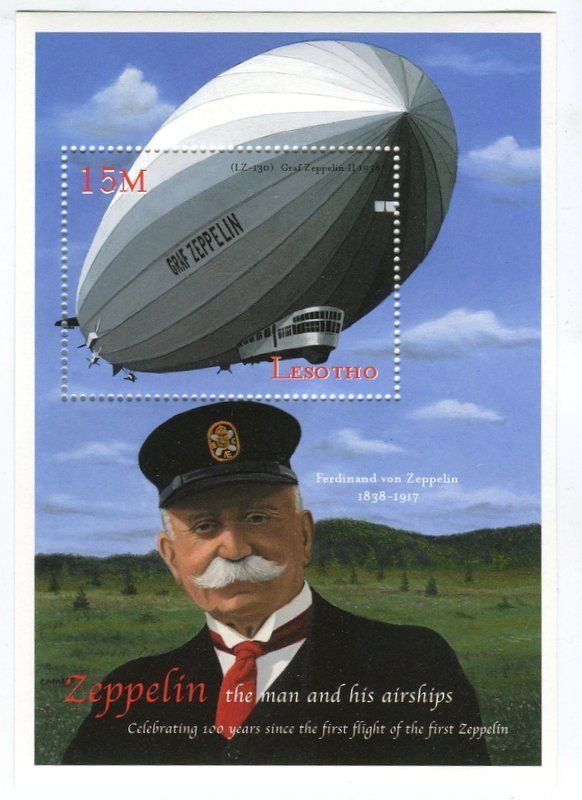 Tous les timbres: Block "Zeppeline". Lesotho. – Neuf avec emballage d'origine à Basel par Butsch5