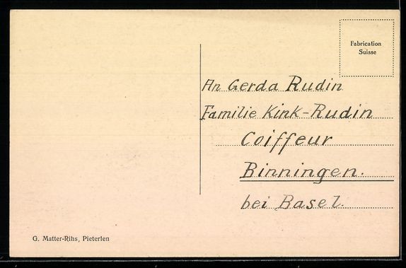 Cartoline postali: Pieterlen, Panorama mit Kirche und Dorf – Usato da Berlin venduto da bartko-reher 1