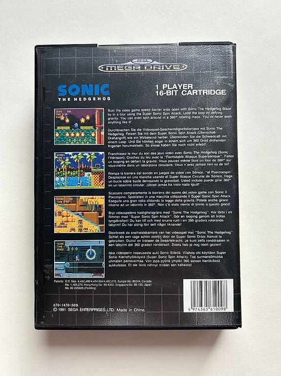 Giochi: SONIC THE HEDGEHOG - SEGA MEGADRIVE EURO – Usato da Giffers venduto da Z6-ludo 1