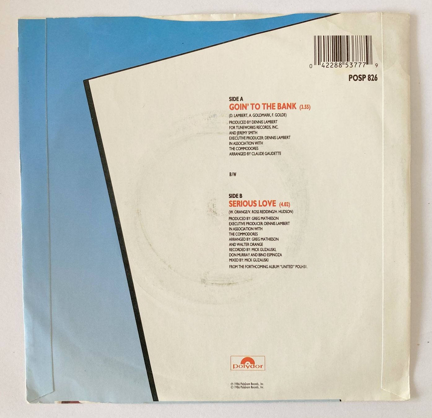 Dischi in vinile: COMMODORES - GOIN' TO THE BANK – Usato da Bottens venduto da hotter-than-hell 1