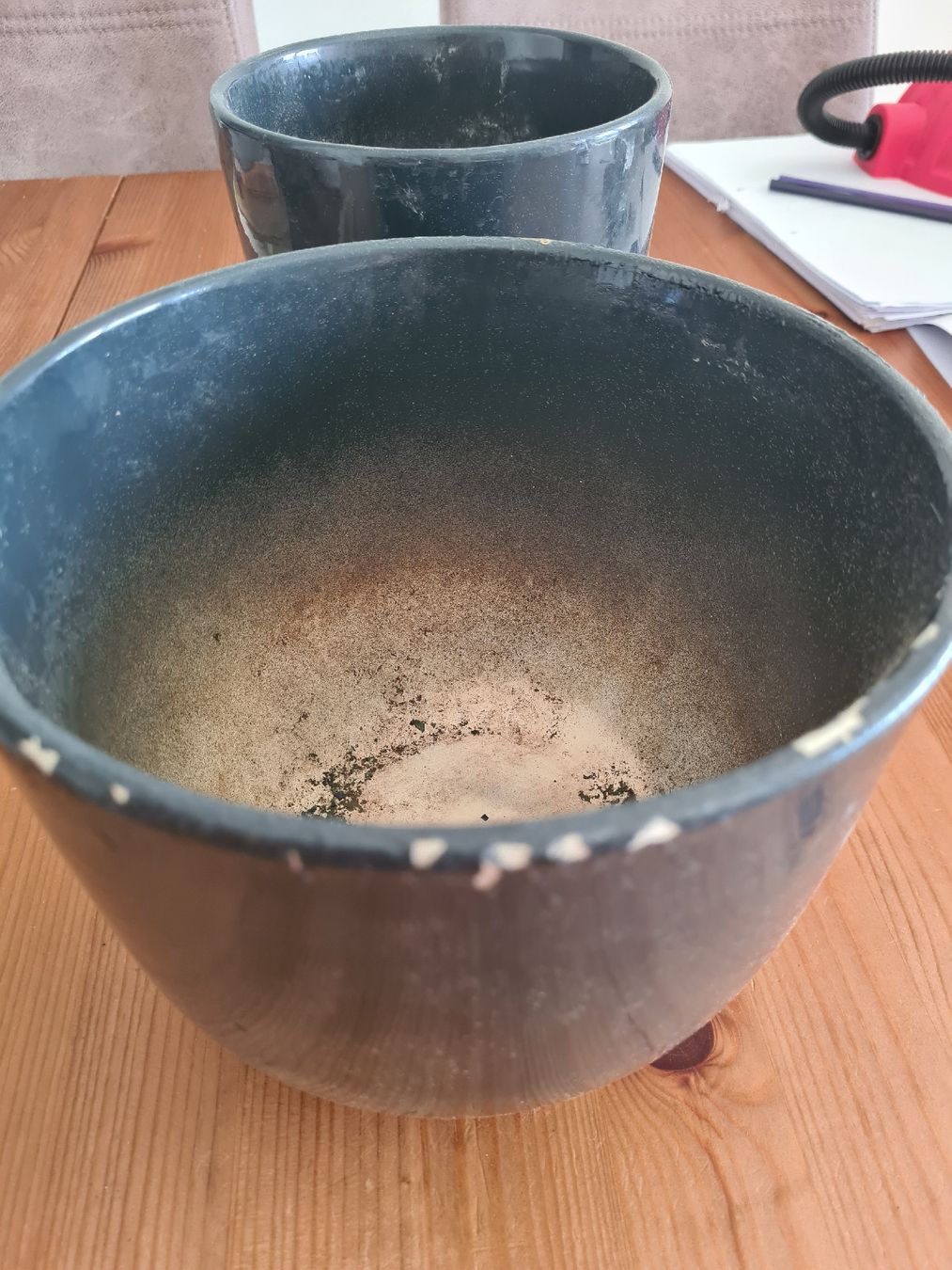 Vasi per fiori: 2 Anthrazitfarbene Übertöpfe – Usato da Horw venduto da Mirii91 7