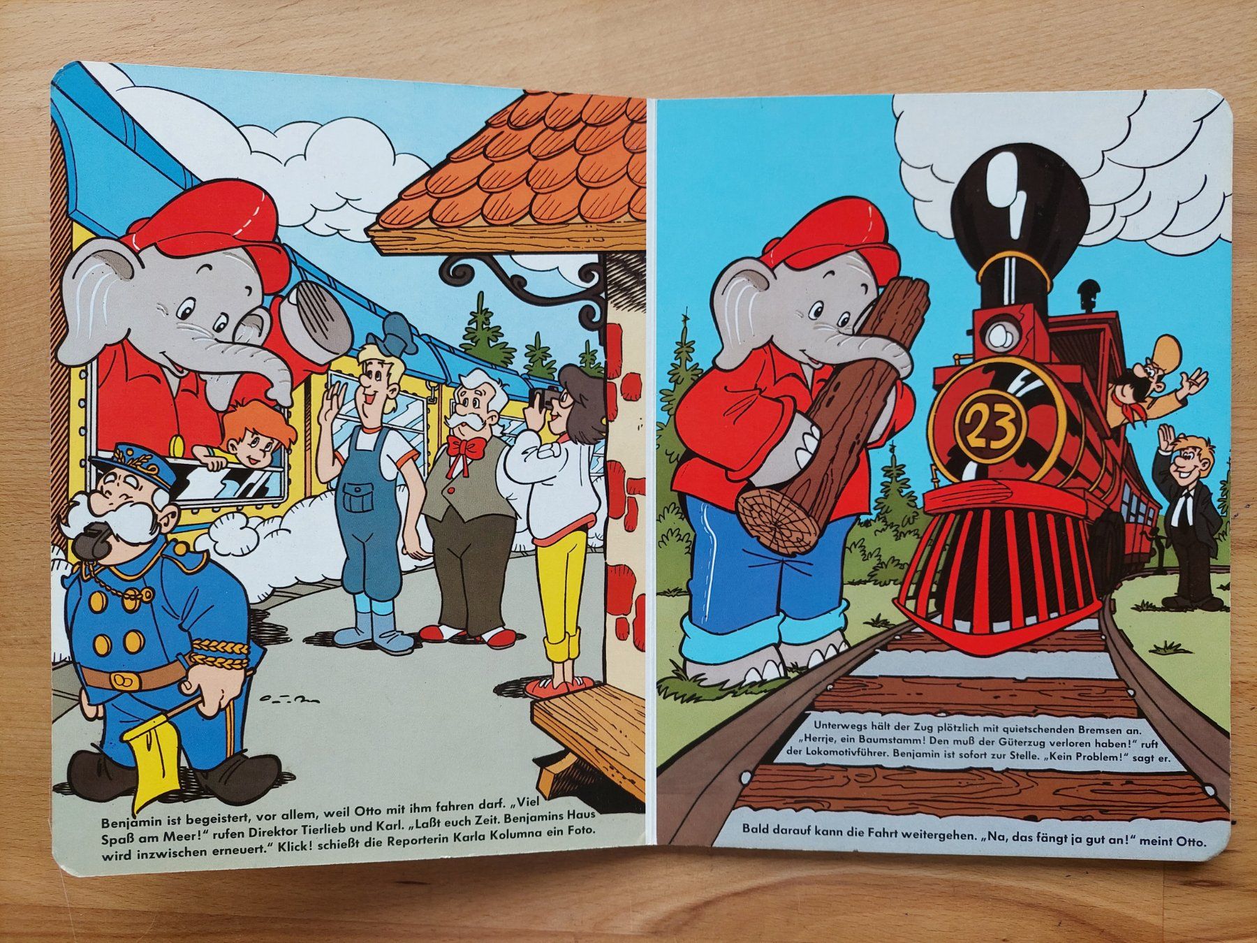 Libri: Mit Benjamin Blümchen unterwegs (1989) - Kartonbuch – Usato da Obfelden venduto da Foto_Bild_Kunst_Buch 2