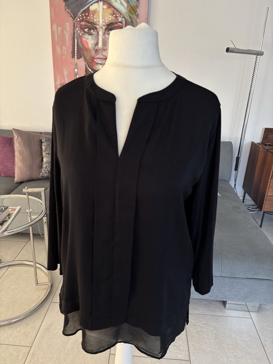 Taifun Camicette: Schwarze Bluse von Taifun, Grösse 40 – Nuovo (secondo la descrizione) da Rothenburg venduto da Momo1302 1