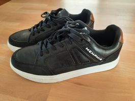 schwarze  Sneaker, Grösse 40, Schwarz,