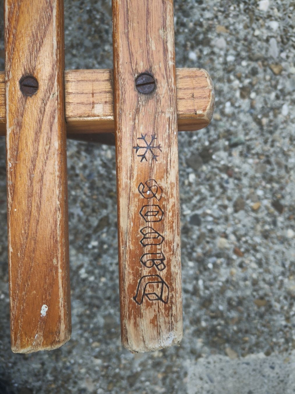 Luge: Schlitten Holz alt – D'occasion à Rüegsauschachen par Solex-Driver 4