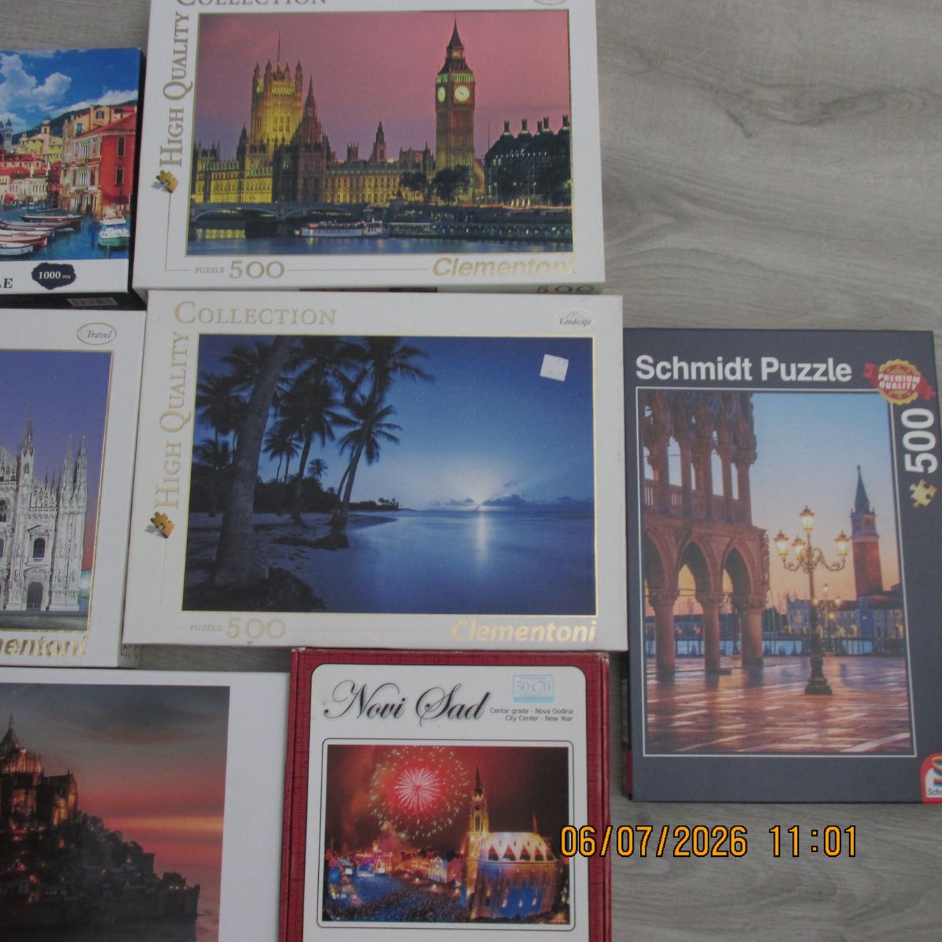 Puzzle: Konvolut Puzzle 500 / 1000 Teile Clementoni Schmidt..... – Usato da Galgenen venduto da Forflowers 3