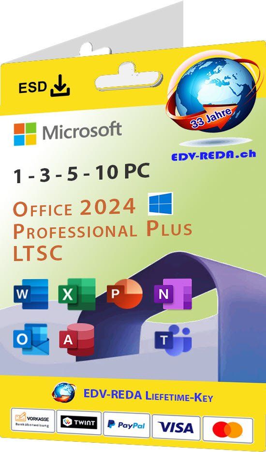 Microsoft Software: Microsoft Office 2024 Professional +Visio Pro + Project Pro – Usato da Langenthal venduto da Reda 1