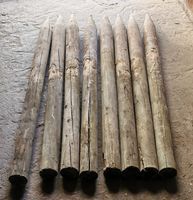 8 Holzpfähle angespitzt rund gebraucht