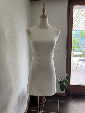 Mango Weißes Kleid Größe XS/Robe blanche taille XS