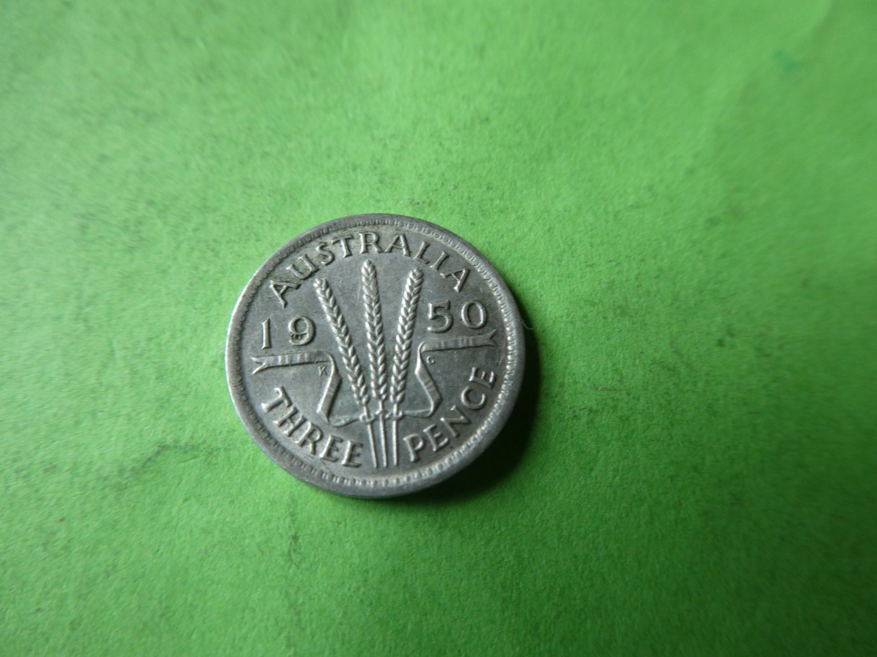 Alle Münzen: Australien 1950, 3 Pencs - Silber – Gebraucht aus Hinterforst von Rohusri 1