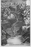 Panorama Flüelen Kanton Uri Relief