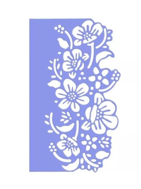 Sciablone: Stanzschablone Nr.196, Blumenrand (Sizzix geeignet) – Nuovo e nell'imballaggio originale da Gretzenbach venduto da Fliegepilz56 1