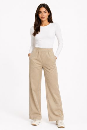 Buena Vista high waist Cordhose beige Gr. XXS wide leg