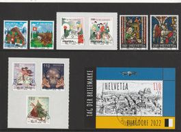 CH Briefmarken Lot  Jahresserie  gestempelt 2022