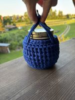 Kleines Geschenke-Set Hausgemachte Konfitüre & Häkelkörbchen