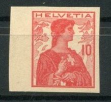 HELVETIA NR. 120 - UNGEZÄHNT AUS GANZSACHE