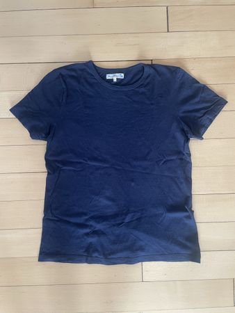 T-Shirt von Merz b. Schwanen, dunkelblau, Gr. 6/L