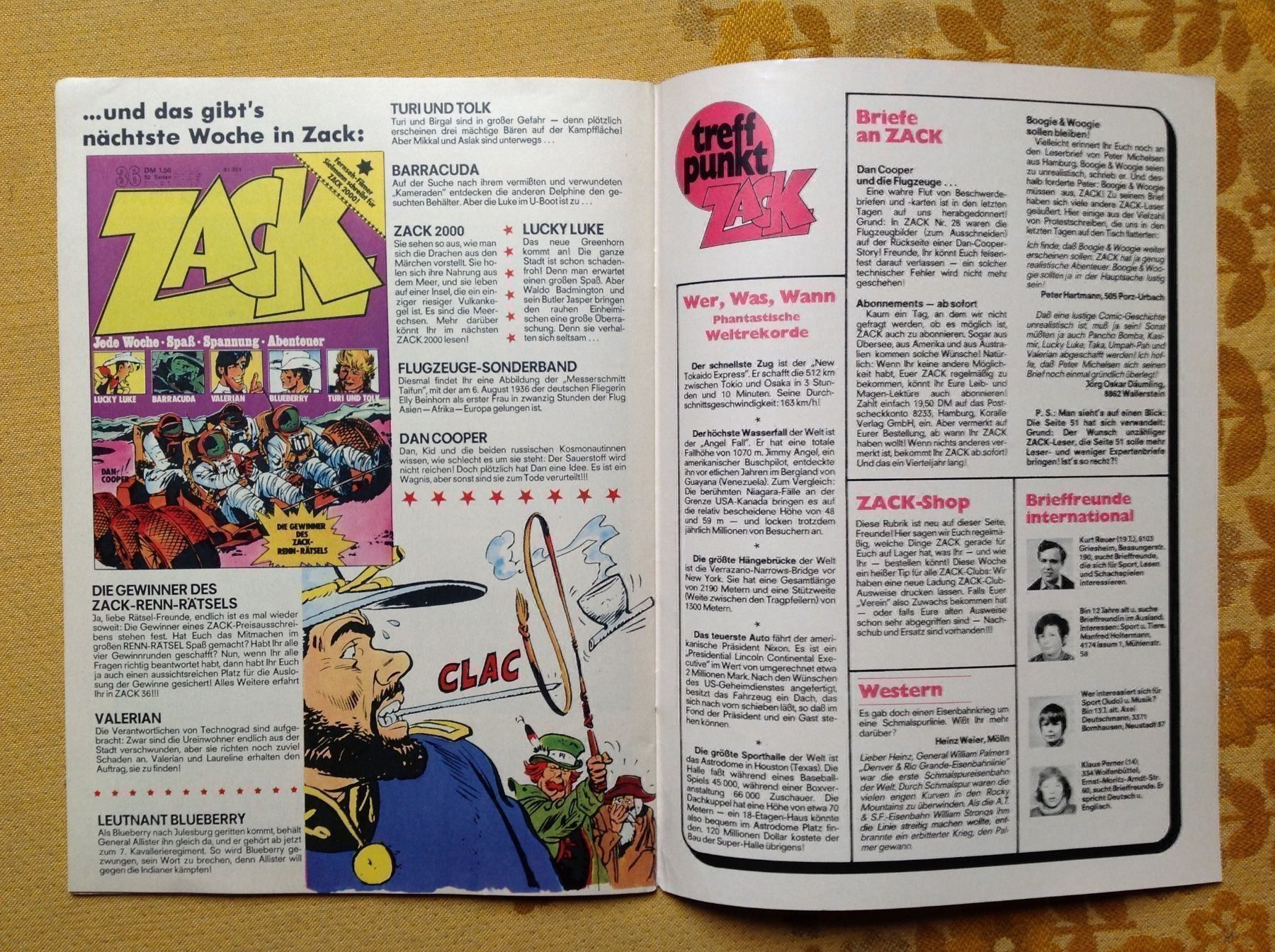 Comics: Zack Heft Nr 35 von 1973 – Gebraucht aus Endingen von nathan05 8