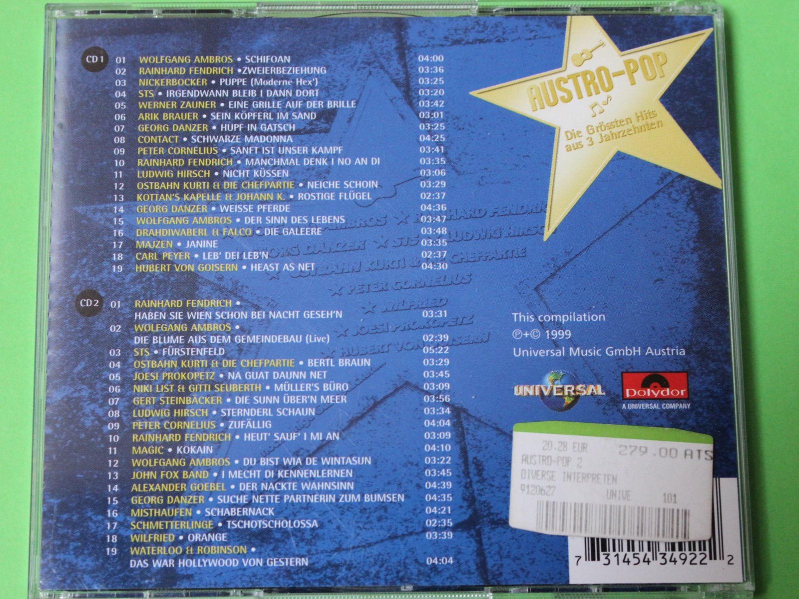 CDs: Austro-Pop Vol.2 2CD STS Fendrich Ambros Danzer Cornelius – Gebraucht aus Tübach von JamesStone 3
