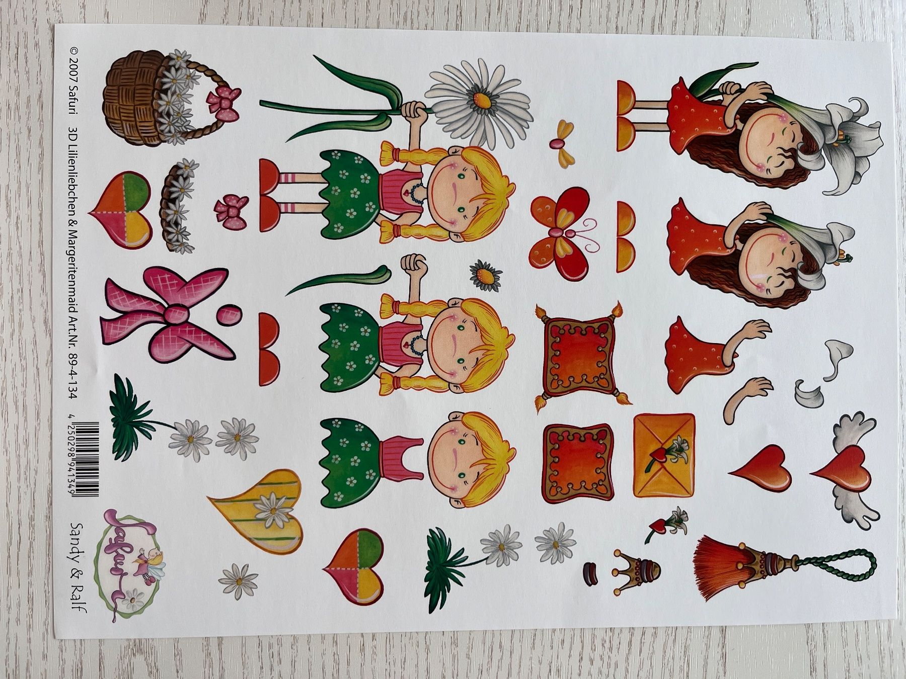 Kit bricolage: 1 Set Kartenbögen mit 9 Kinder Designs – Nuovo e nell'imballaggio originale da Büsserach venduto da bor_s88m 4