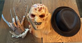 Freddy Krueger Maske, Hut und Krallenhandschuh