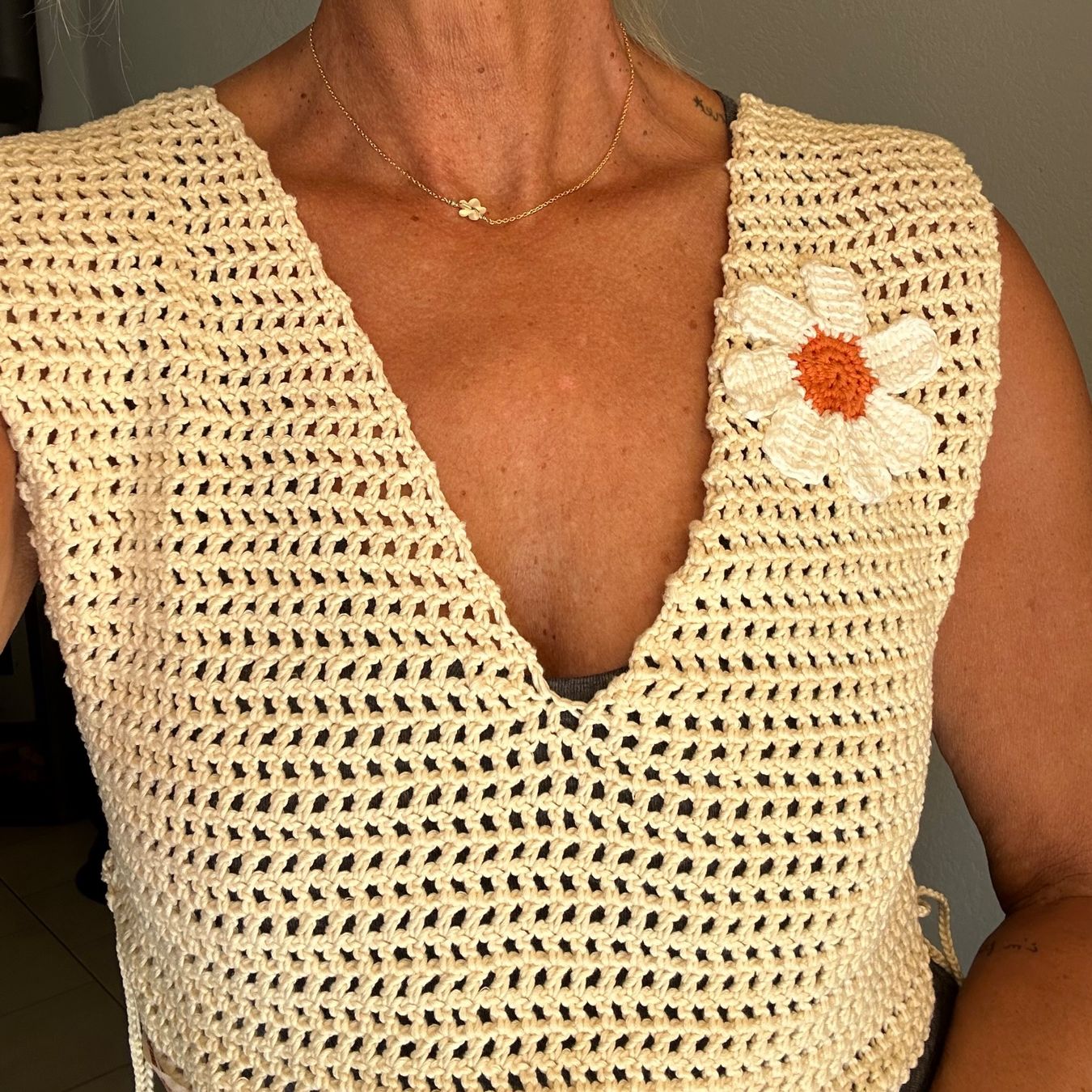 Top: Haut en Crochet fait main – Usato da Dully venduto da Gaby_bkz2 1