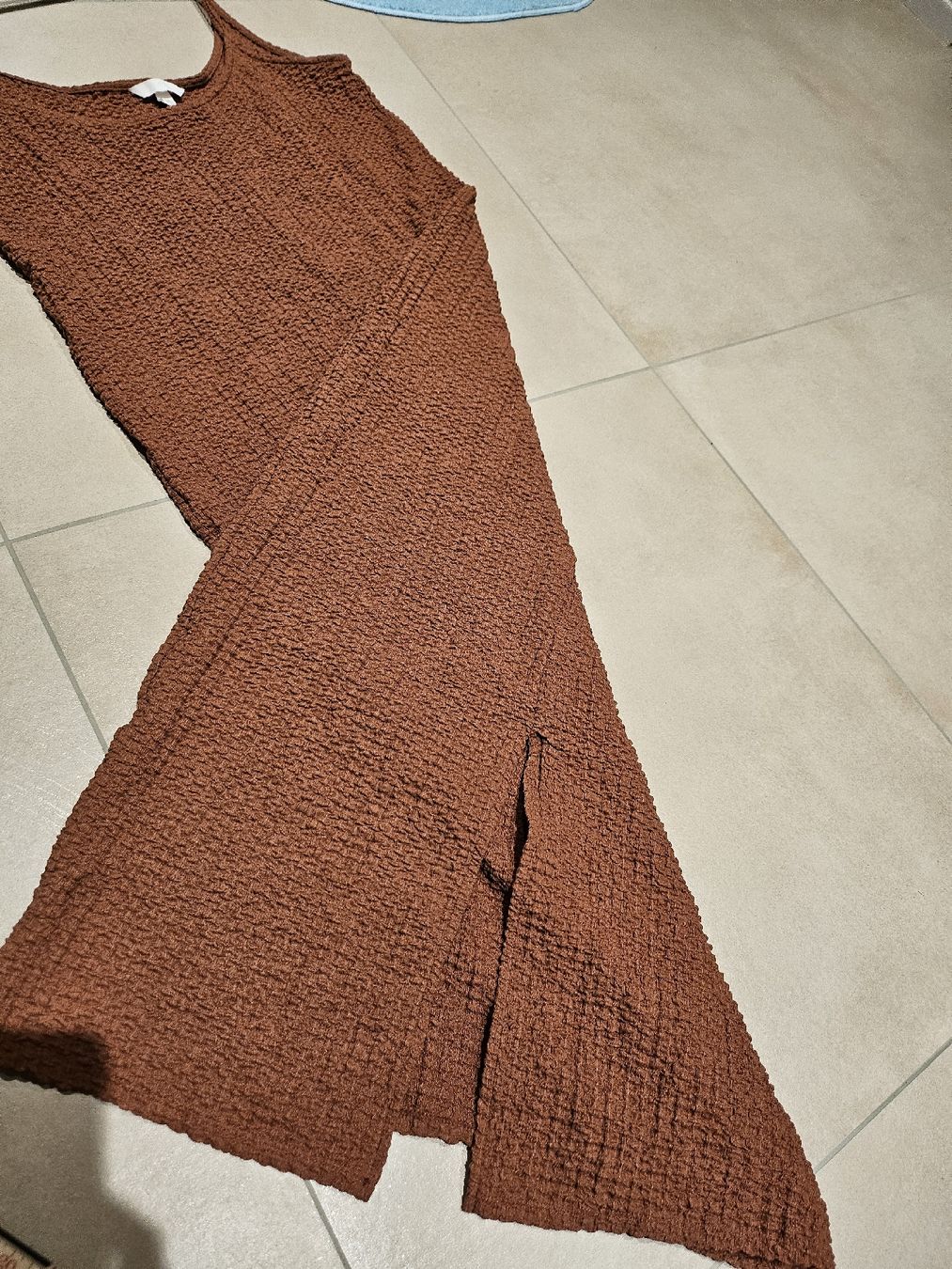 H&M Vestiti: Kleid H&M Waffeloptik rost gr.XL – Usato da Allschwil venduto da na.wi.90 3