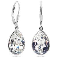 Ohrringe versilbert Primero Crystals 14 mm