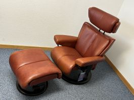 Stressless Sessel mit Hocker Modell Magic Grösse S 80%Rabatt