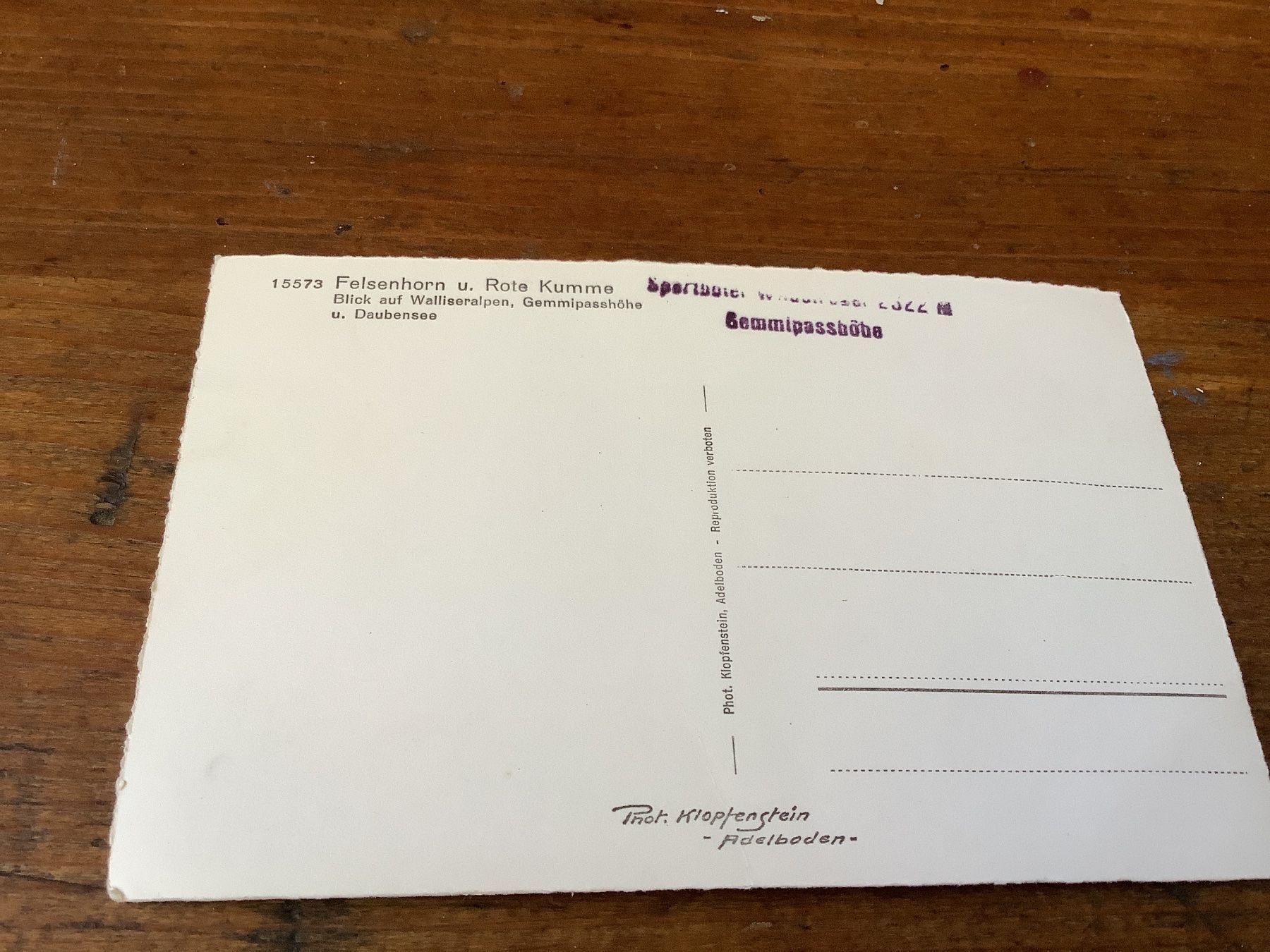 Cartoline postali: Felsenhorn u. Rote Kumme – Usato da Flaach venduto da Monisoldshop 1