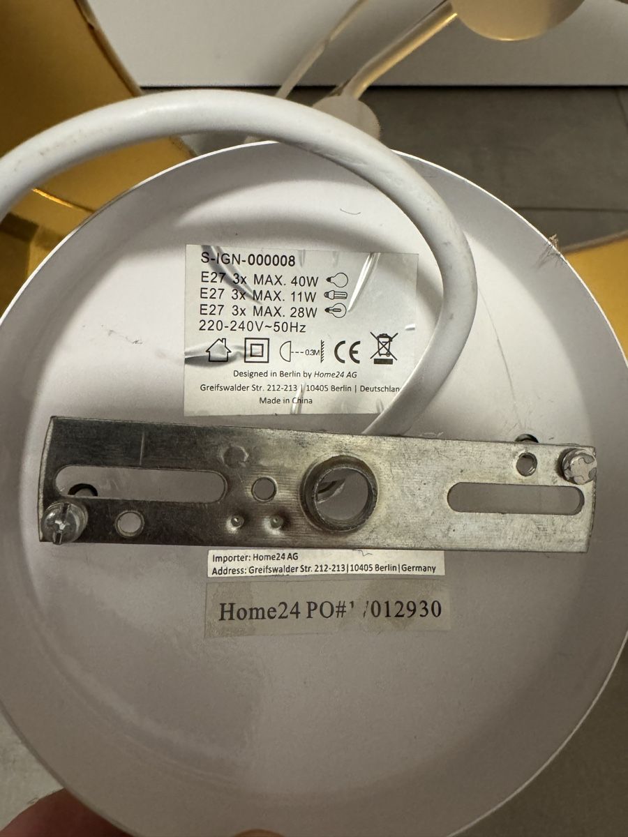 Lampadari & plafoniere: Deckenleuchte Home24 rund weiss kupfer  gebraucht – Usato da Niederstetten venduto da NikGve 4