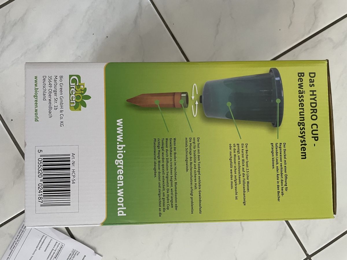 Vasi per fiori: Bio Green Hydro Cup  Bewässerungssystem – Nuovo e nell'imballaggio originale da Menziken venduto da FS-Creativity 1