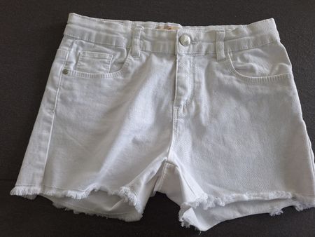Weisse Jeans Sorts, Gr. 140