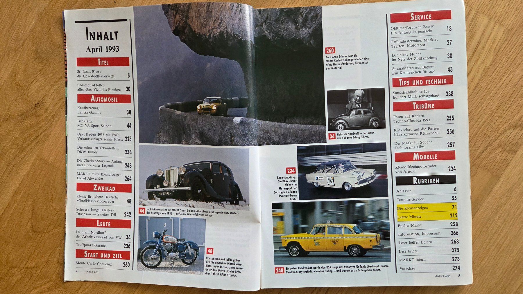 Zeitschriften & Magazine: 7 Hefte Oldtimer Markt 1993 – Gebraucht aus Muri b. Bern von Nydegg3 2