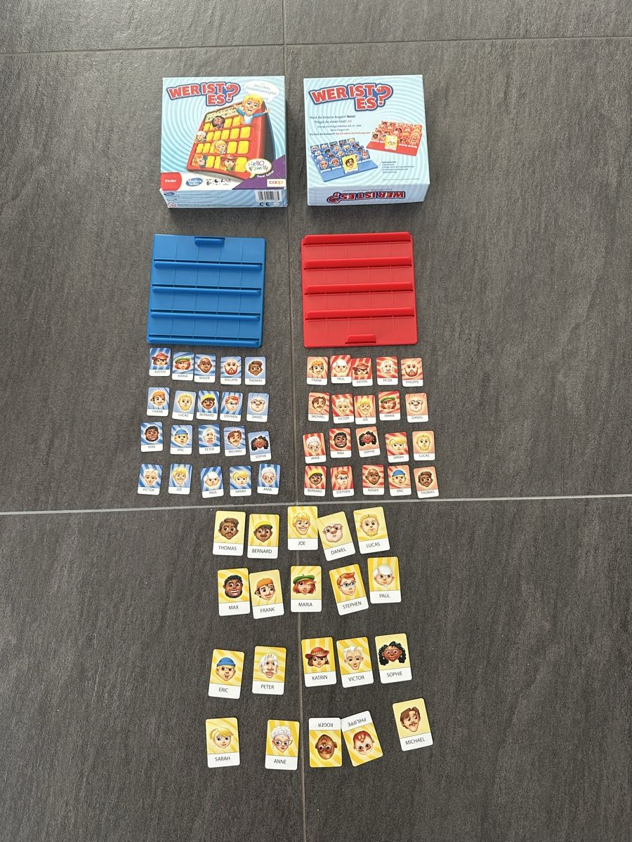 Giochi: Wer ist es? - Das Original Deduktionsspiel, komplett – Usato da Balsthal venduto da koebi-1 1
